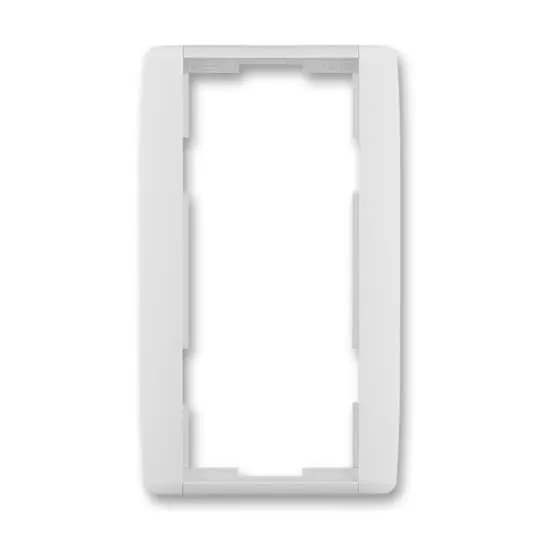 3901E-A00121 01  Rámeček pro elektroinstalační přístroje, dvojnásobný svislý, bílá / ledová bílá